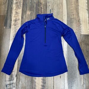 Under Armour Cold Gear compression Mock 1/2 zip Wm S